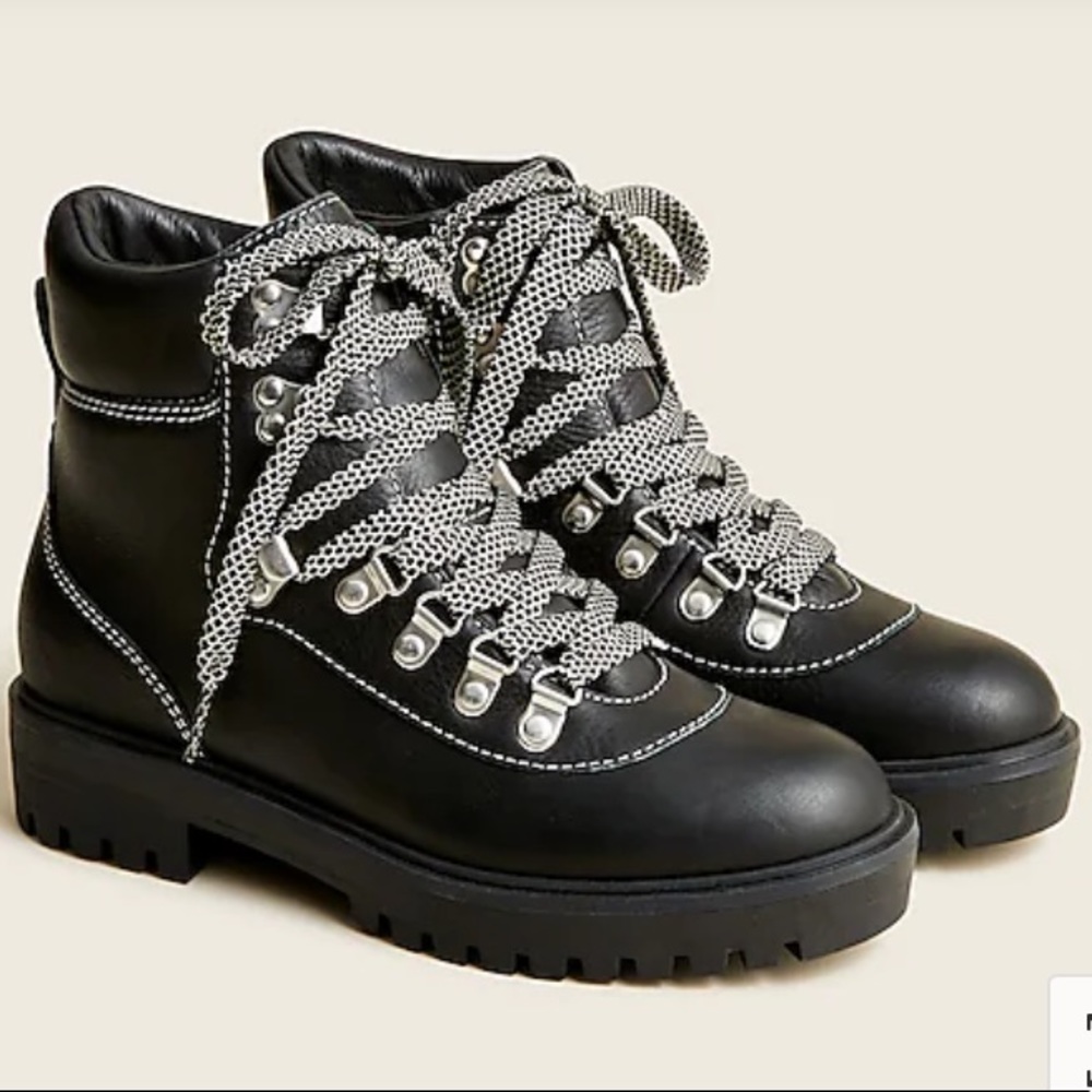 J. Crew Leather Nordic Hiking Boots - Picture 9 of 14